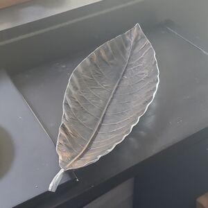 Silver Leaf Decorative Tray